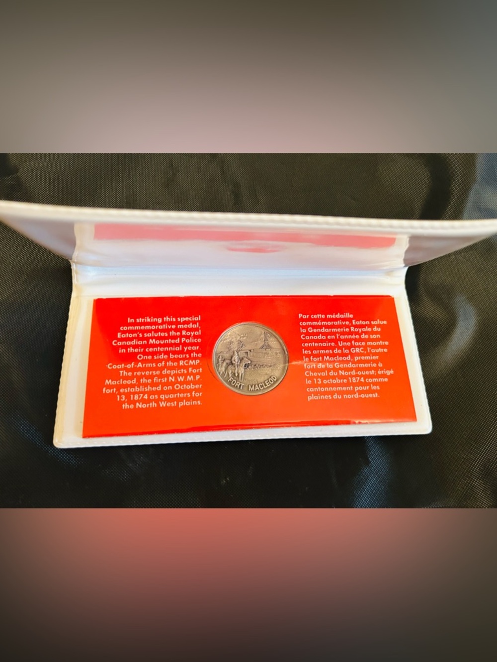 Vintage RCMP Fort Macleod Commemorative Medal from Eaton’s